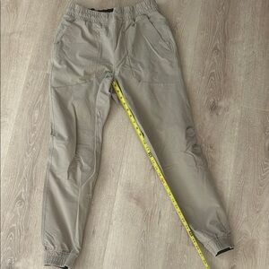 Lululemon size small khaki joggers with drawstring waist
